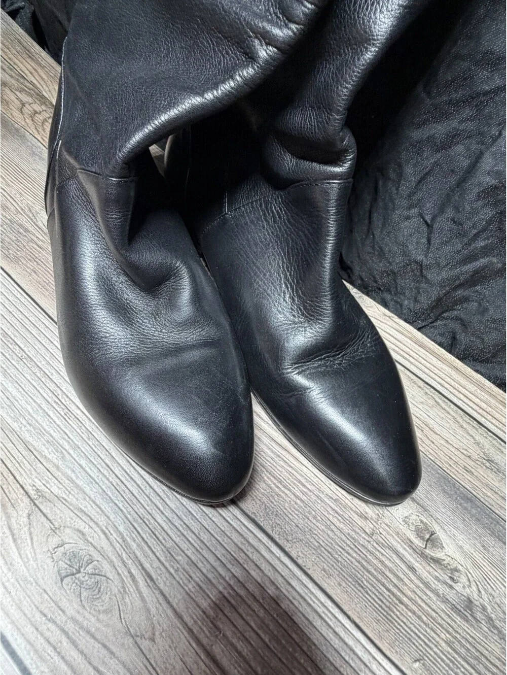 Vero Cuoio, Black Leather Boots Size EUR 39/US 8.5 Women’s
